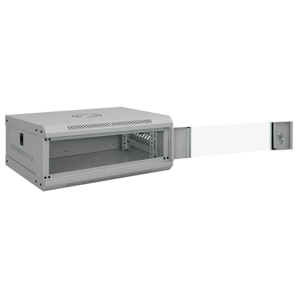 Netzwerkschrank mit Speicher Grau 53x45x21cm