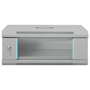 Netzwerkschrank mit Speicher Grau 53x45x21cm
