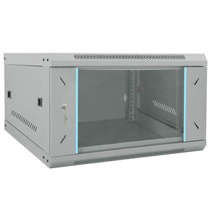 Netzwerkschrank Grau Stahl 53x60x30cm