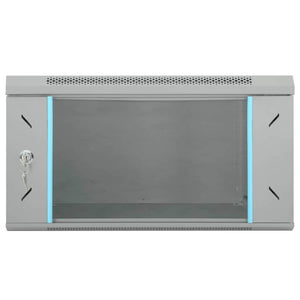 Netzwerkschrank Grau Stahl 53x60x30cm