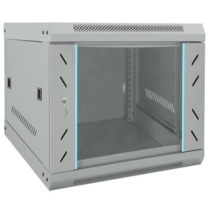 Netzwerkschrank mit Speicher Grau 53x60x45 cm