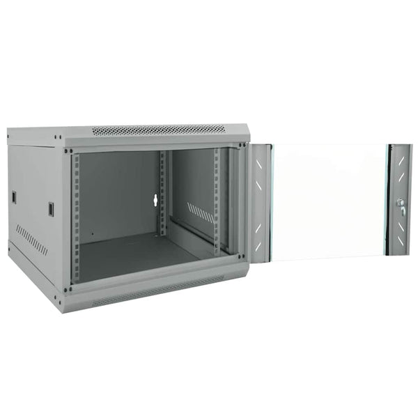 Netzwerkschrank mit Speicher Grau 53x60x45 cm