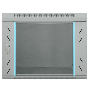 Netzwerkschrank mit Speicher Grau 53x60x45 cm