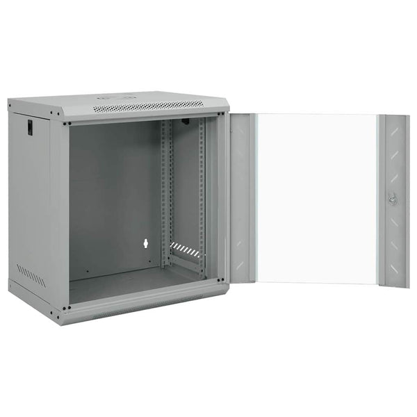 Netzwerkschrank mit Speicher Grau 53x45x60 cm