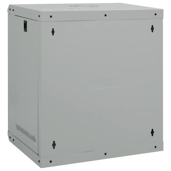 Netzwerkschrank mit Speicher Grau 53x45x60 cm