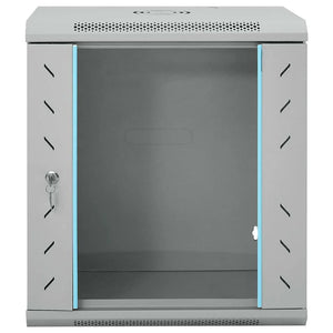 Netzwerkschrank mit Speicher Grau 53x45x60 cm