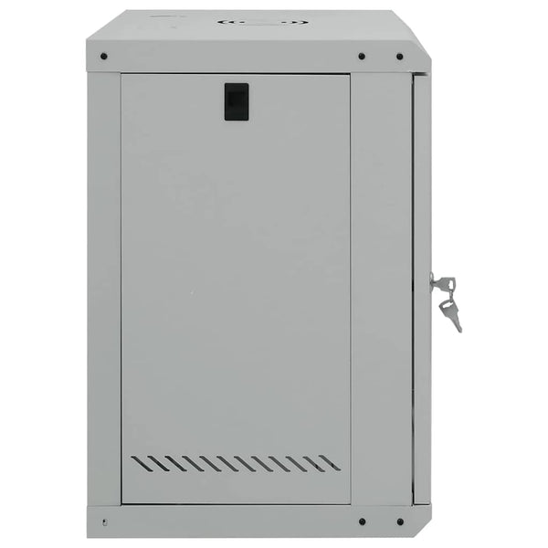 Netzwerkschrank mit Speicher Grau 53x45x60 cm