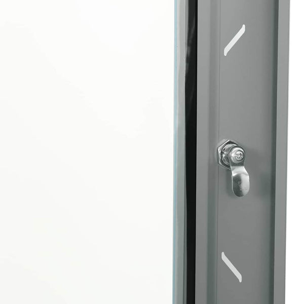 Netzwerkschrank mit Speicher Stahl Grau 60cm
