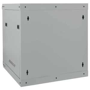 Netzwerkschrank mit Speicher Stahl Grau 60cm