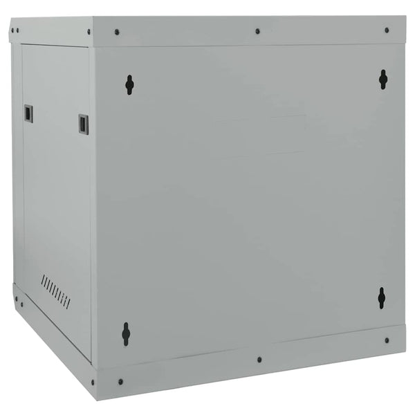 Netzwerkschrank mit Speicher Stahl Grau 60cm