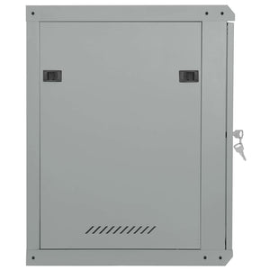 Netzwerkschrank mit Speicher Stahl Grau 60cm