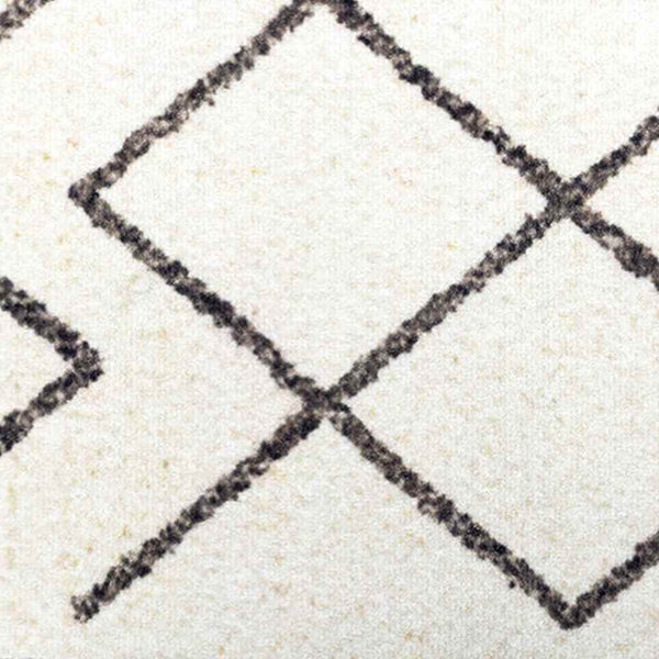 Küchenteppich Weiß Samt 150x45cm
