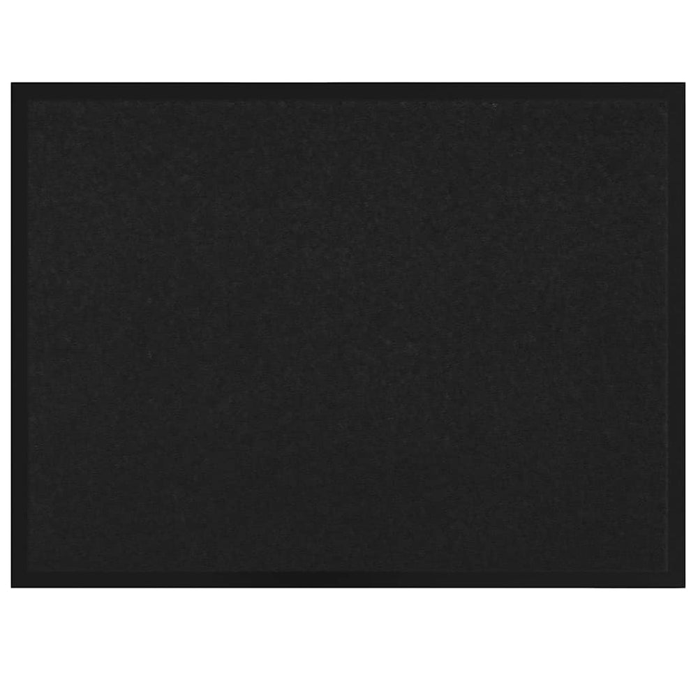 Schwarze Teddy Fußmatte 80x60 cm