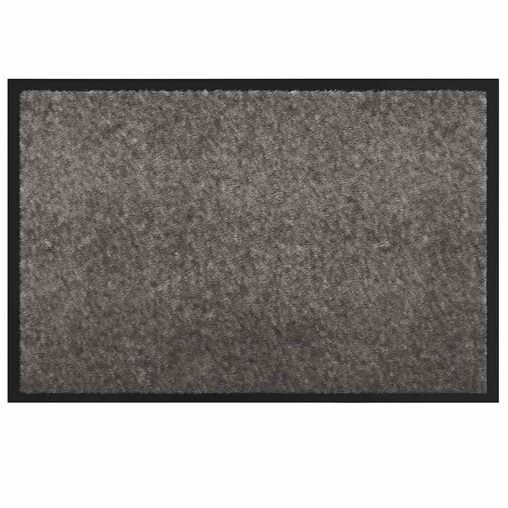 Fußmatte Hellgrau Teddystoff 60x40 cm