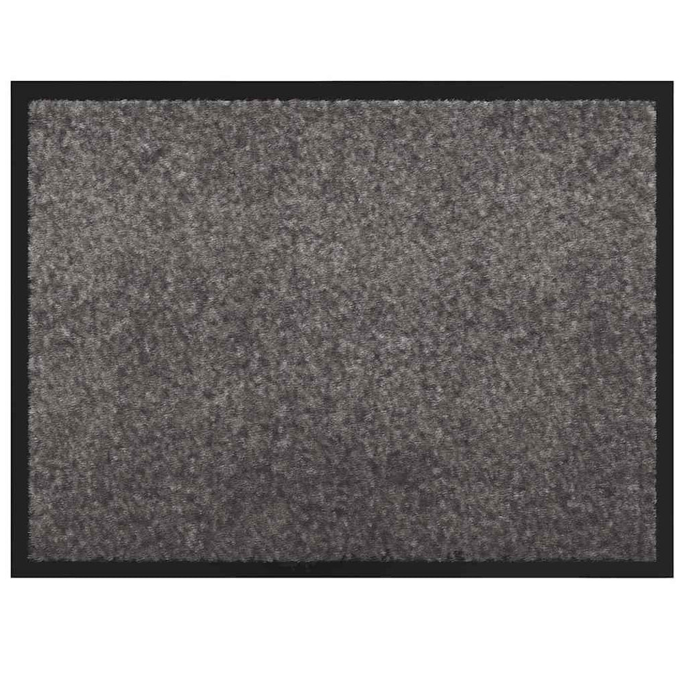 Fußmatte Hellgrau 80x60 cm Teddystoff