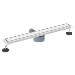vidaXL 2-in-1 Shower Drain with 360° Siphon Silver 70 cm 304 Stainless Steel