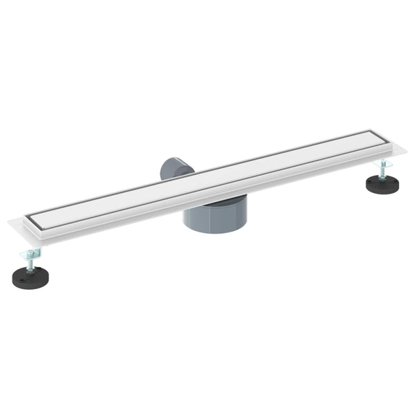 vidaXL 2-in-1 Shower Drain with 360° Siphon Silver 70 cm 304 Stainless Steel