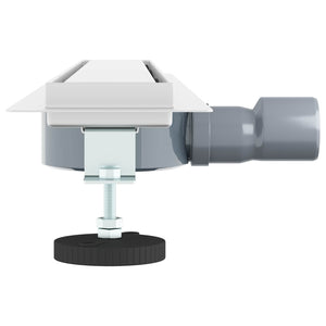 vidaXL 2-in-1 Shower Drain with 360° Siphon Silver 70 cm 304 Stainless Steel