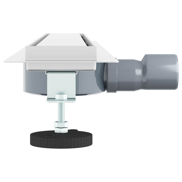 vidaXL 2-in-1 Shower Drain with 360° Siphon Silver 70 cm 304 Stainless Steel