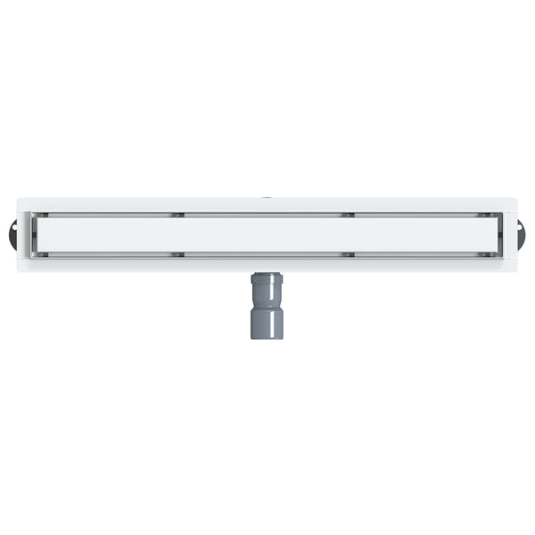 vidaXL 2-in-1 Shower Drain with 360° Siphon Silver 70 cm 304 Stainless Steel
