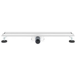 vidaXL 2-in-1 Shower Drain Silver 80 cm Stainless Steel 304