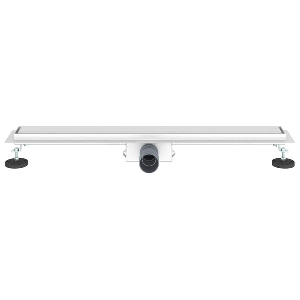 vidaXL 2-in-1 Shower Drain Silver 80 cm Stainless Steel 304