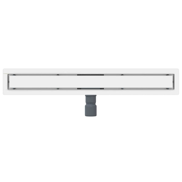 vidaXL 2-in-1 Shower Drain Silver 80 cm Stainless Steel 304
