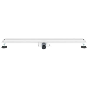 vidaXL 2-in-1 Shower Drain Silver 100 cm Stainless Steel 304