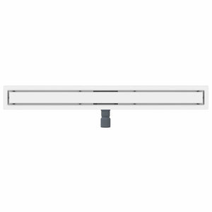 vidaXL 2-in-1 Shower Drain Silver 100 cm Stainless Steel 304