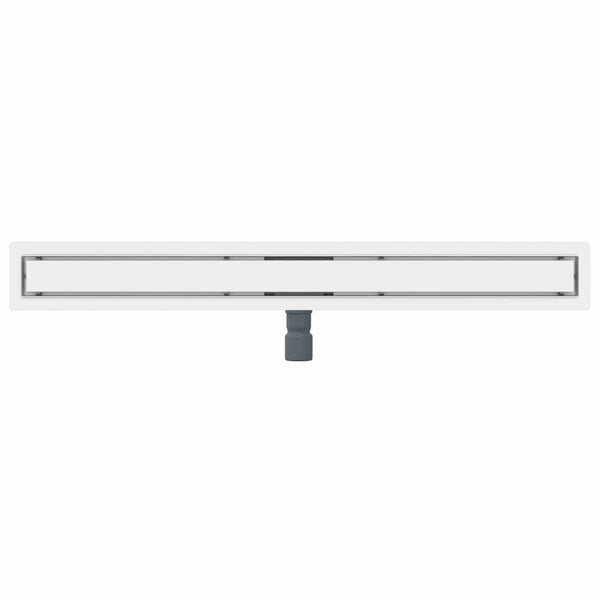 vidaXL 2-in-1 Shower Drain Silver 100 cm Stainless Steel 304