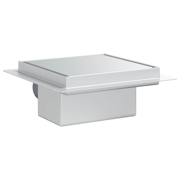 vidaXL 2-in-1 Shower Drain Silver 15 x 15 cm Stainless Steel 304