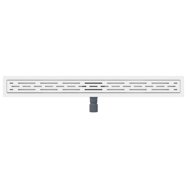 vidaXL Shower Drain with Linear Design Silver 100 cm 304 Stainless Steel