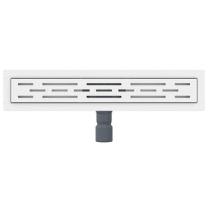 vidaXL Linear Shower Drain Silver 60 cm 304 Stainless Steel