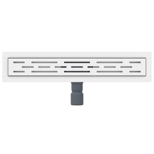 vidaXL Linear Shower Drain Silver 60 cm 304 Stainless Steel