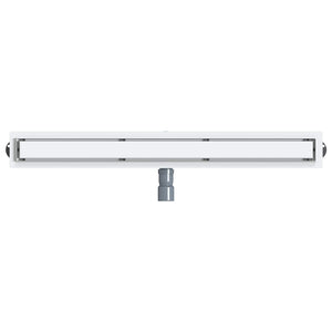 vidaXL 2-in-1 Shower Drain with 360° Siphon Silver 90 cm Stainless Steel 304