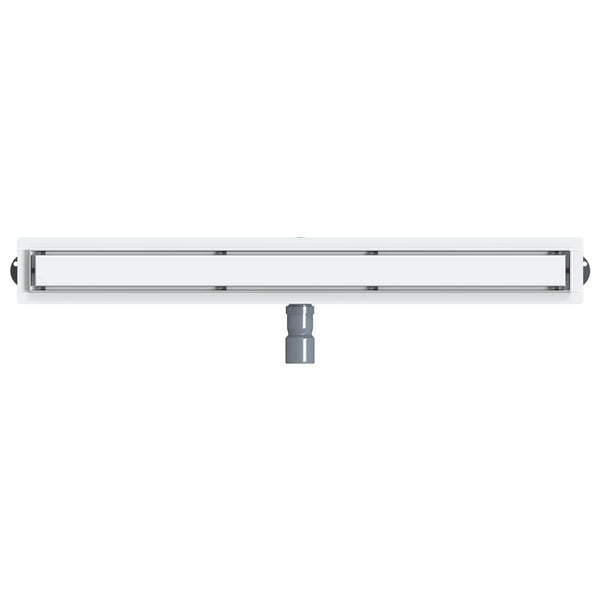 vidaXL 2-in-1 Shower Drain with 360° Siphon Silver 90 cm Stainless Steel 304