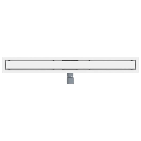 vidaXL 2-in-1 Shower Drain Silver 90 cm Stainless Steel 304