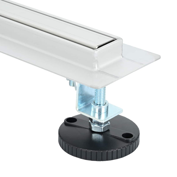 vidaXL 360° Shower Drain with Slim Model Silver 70 cm Stainless Steel 304