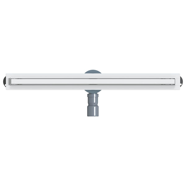 vidaXL 360° Shower Drain with Slim Model Silver 70 cm Stainless Steel 304