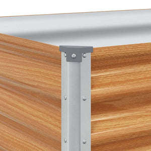 Hochbeet Hellbraun Verzinkter Stahl 775x50x36cm