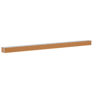 Hochbeet Hellbraun Verzinkter Stahl 775x50x36cm