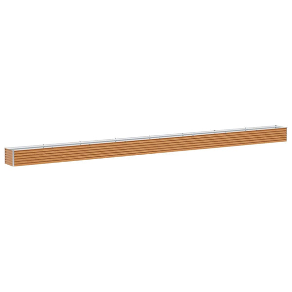 Hochbeet Hellbraun Verzinkter Stahl 775x50x36cm