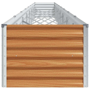 Hochbeet Hellbraun Verzinkter Stahl 775x50x36cm
