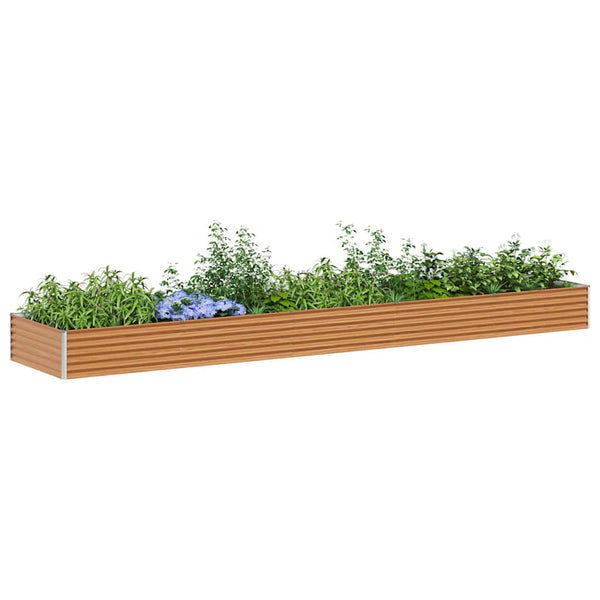 Hochbeet Hellbraun 485 cm Verzinkt