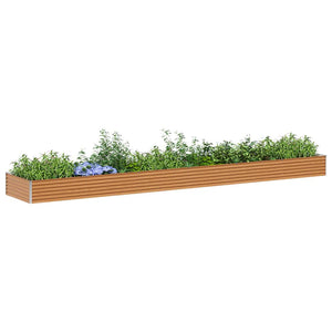 Hochbeet Hellbraun Verzinkt 582x100x36cm