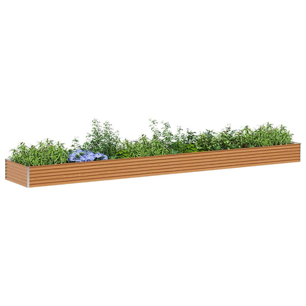 Hochbeet Hellbraun Verzinkt 582x100x36cm