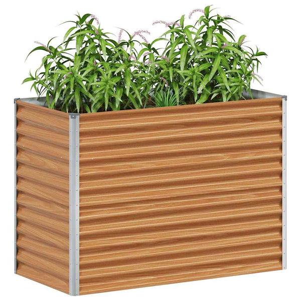Hochbeet Hellbraun Verzinkter Stahl 98x50x68cm