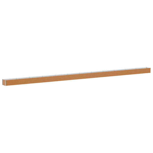 Hochbeet Hellbraun Verzinkter Stahl 116x50x36cm