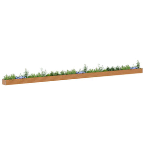 Hochbeet Hellbraun Verzinkter Stahl 116x50x36cm
