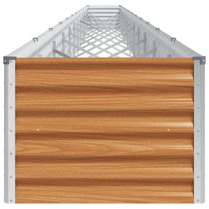 Hochbeet Hellbraun Verzinkter Stahl 116x50x36cm